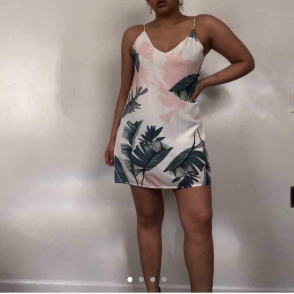 Vintage Summer in Palms Slip Dress